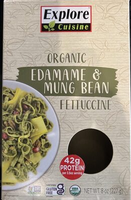 Organic Edamame & Mung Bean Pasta, Fettucine