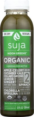 Noon Greens Cold-Pressed Vegetable & Fruit Juice, Noon Greens