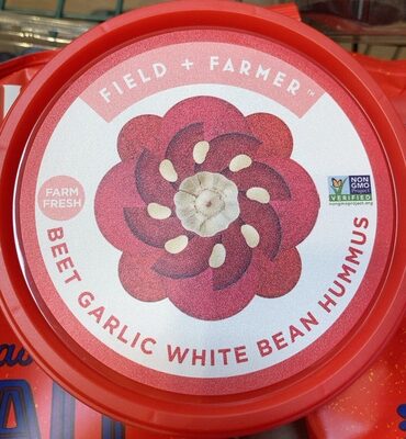 Beet Garlic White Bean Hummus, Beet Garlic