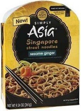 Mild Sesame Ginger Singapore Street Noodles, Mild Sesame Ginger