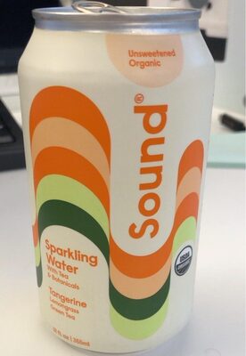 Tangerine Unsweetened Organic Sparkling Water, Tangerine
