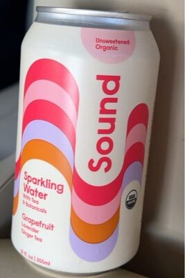 Grapefruit Unsweetened Organic Sparkling Water, Grapefruit