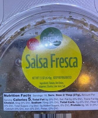 Spicy Salsa Fresca, Spicy