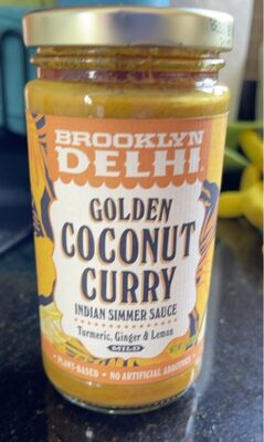 Golden Coconut Curry Mild Turmeric, Ginger & Lemon Indian Simmer Sauce, Golden Coconut Curry