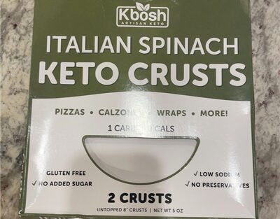 Italian Spinach Keto Crusts, Italian Spinach