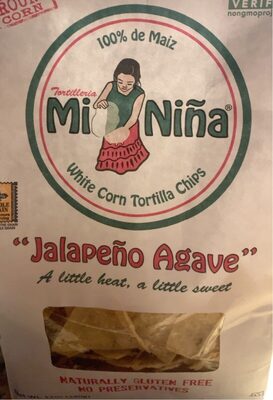 "Jalapeno Agave" White Corn Tortilla Chips, "Jalapeno Agave"