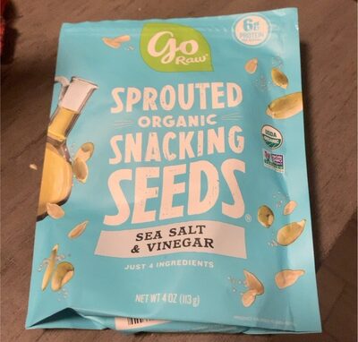 Sprouted Organic Snacking Seeds Sea Salt & Vinegar, Salt & Vinegar