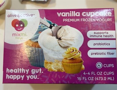 Vanilla Cupcake Premium Frozen Yogurt, Vanilla Cupcake