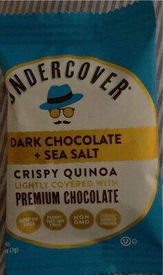Dark Chocolate + Sea Salt Crispy Quinoa Lightly Covered With Premium Chocolate, Dark Chocolate + Sea Salt