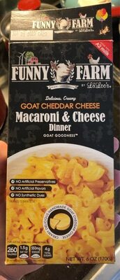 Goat Cheddar Cheese Macaroni & Cheese Dinner, Goat Cheddar Cheese