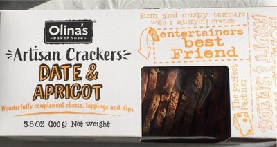Date & Apricot Artisan Crackers, Date & Apricot
