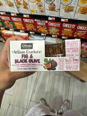 Fig & Black Olive Artisan Crackers, Fig & Black Olive