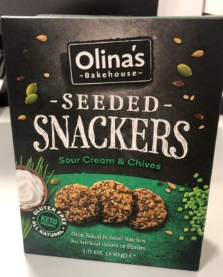 Sour Cream & Chives Seeded Snackers, Sour Cream; Chives