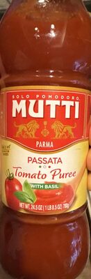 Passata With Basil Tomato Puree