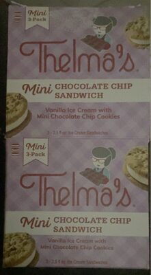 Chocolate Chip Mini Ice Cream Sandwiches, Chocolate Chip