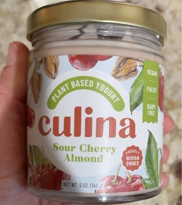 Sour Cherry Almond Plant Based Yogurt, Sour Cherry; Almond