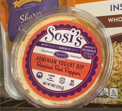 Roasted Red Pepper Armenian Yogurt Dip, Roasted Red Pepper