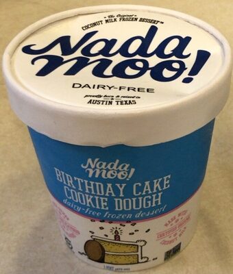 Birthday Cake Cookie Dough Yellow Cake Flavored Dairy-Free Frozen Dessert, Birthday Cake Cookie Dough