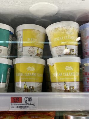 Banana Caramel Crunch Banana Flavored Dairy-Free Frozen Dessert, Banana Caramel Crunch