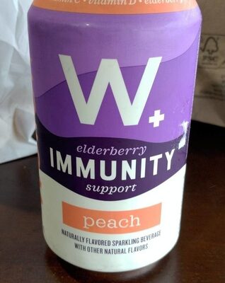 Peach Flavored Elderberry Immunity Support Sparkling Beverage, Peach