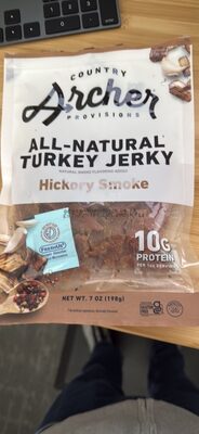 Hickory Smoke 100% Natural Turkey Jerky, Hickory Smoke