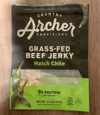Hatch Chile Grass-Fed Beef Jerky, Hatch Chile
