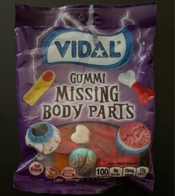 Strawberry And Raspberry Flavors Missing Body Parts Gummi, Strawberry; Raspberry