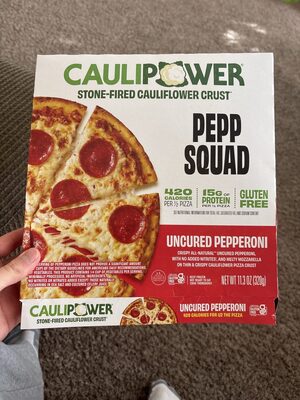 Uncured Pepperoni Melty Mozzarella, Crispy Uncured Pepperoni & Zesty Tomato Sauce On Our Stone-Fired Cauliflower Crust Pizza, Uncured Pepperoni