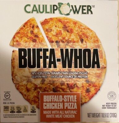 Buffalo-Style Chicken White Meat Chicken, Mozzarella, Red Onion & Zesty Buffalo-Style Sauce On Our Stone-Fired Cauliflower Crust Pizza, Buffalo-Style Chicken
