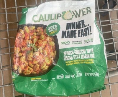 Caulipower Spinach Gnocchi With Tuscan-Style Marinara, 18.0 Oz