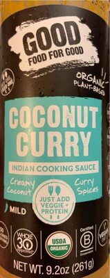 Coconut Curry Indian Cooking Sauce, Coconut Curry
