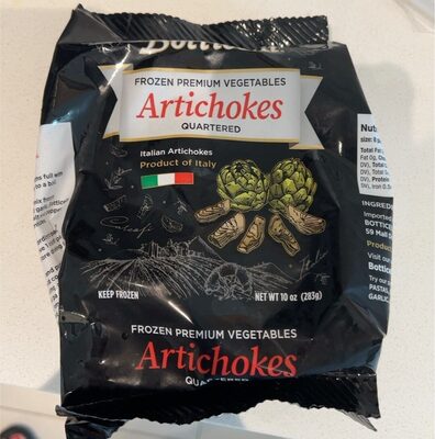 100% Italian Artichokes Quarters Frozen Premium Vegetables