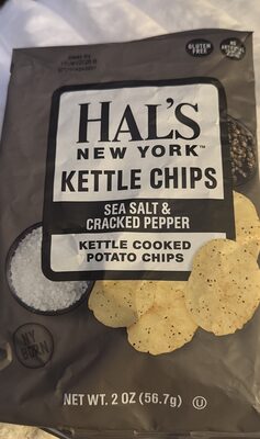 Sea Salt & Cracked Pepper Kettle Cooked Potato Chips, Sea Salt & Cracked Pepper