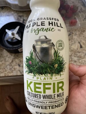 Plain Unsweetened Organic Cultured Whole Milk Kefir, Plain