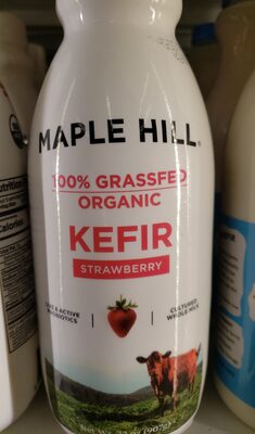Strawberry Organic Cultured Whole Milk Kefir, Strawberry