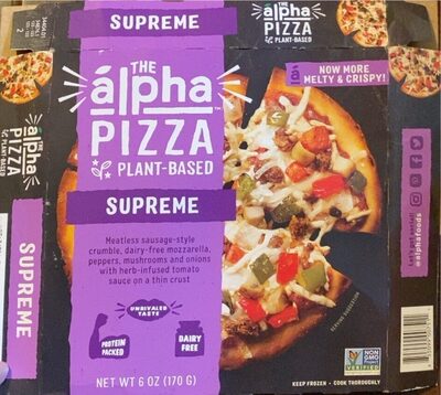 Supreme Plant-Based Pizza, Supreme