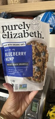 Ancient Grain Granola., Blueberry Hemp