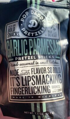 Garlic Parmesan Pretzel Sticks, Garlic; Parmesan