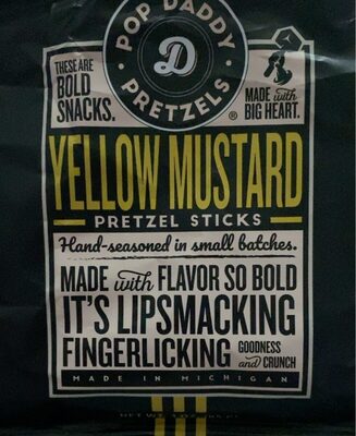 Yellow Mustard Pretzel Sticks, Yellow Mustard