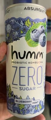 Blueberry Mint Probiotic Kombucha, Blueberry Mint