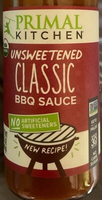 Unsweetened Classic BBQ Sauce, Unsweetened Classic