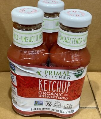 Unsweetened Organic Ketchup, Unsweetened