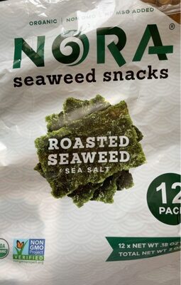 Sea Salt Roasted Seaweed Snacks, Sea Salt Roasted