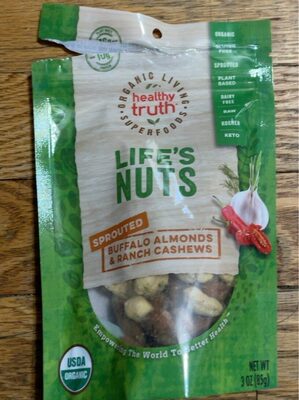 Buffalo Almonds & Ranch Sprouted Cashews, Buffalo Almonds & Ranch