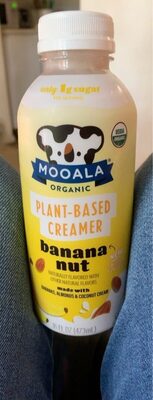 Banana Nut Flavored Plant-Based Creamer, Banana Nut