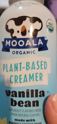 Vanilla Bean Flavored Plant-Based Creamer, Vanilla Bean