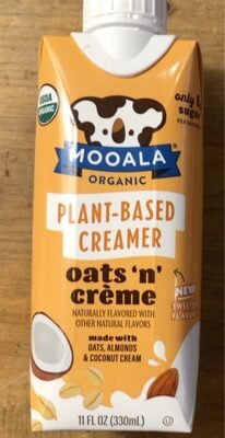 Oats 'N' Creme Flavored Organic Plant-Based Creamer, Oats 'N' Creme