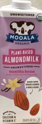 Organic Vanilla Bean Unsweetened Almondmilk, Vanilla
