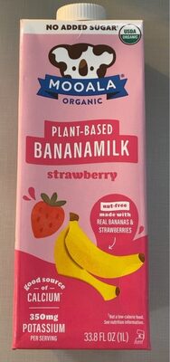 Strawberry Organic Plant-Based Bananamilk, Strawberry
