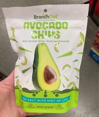 Sea Salt With Hint Of Lime Avocado Chips, Sea Salt With Hint Of Lime